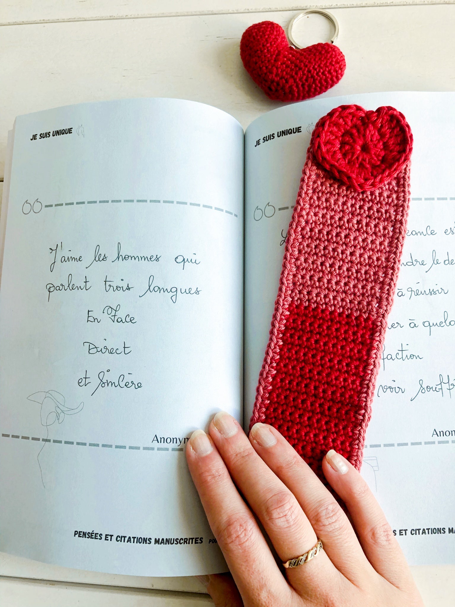 Marque-pages en coton à personnaliser